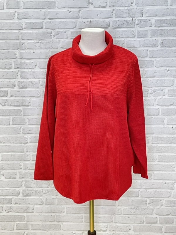 Rollkragenpullover mit Muster