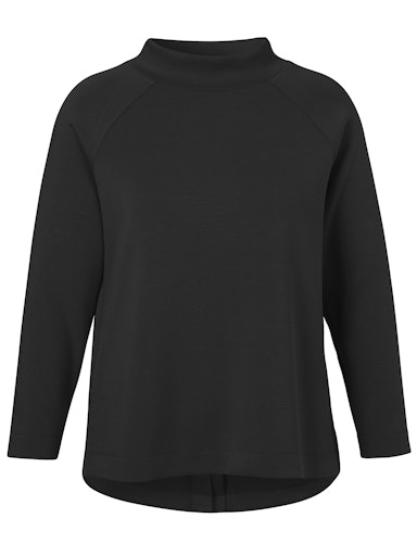 Sweatshirt Stehkragen und Knpfen hinten