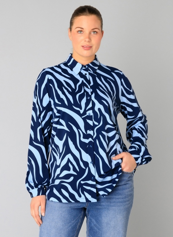 Stretch-Bluse langarm