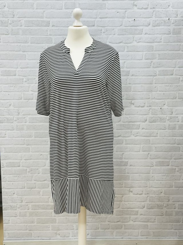 Shirtkleid im Tunika-Style Stripe