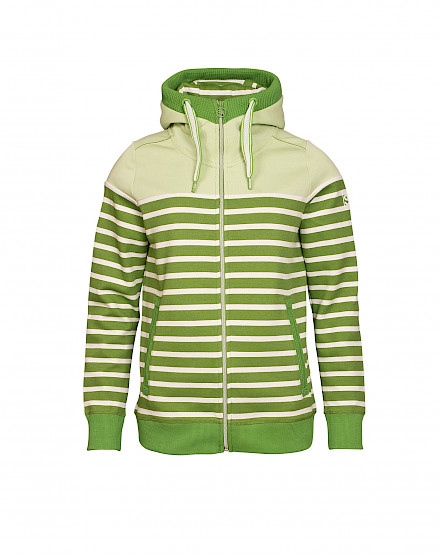 Sweatshirt-Jacke gestreift